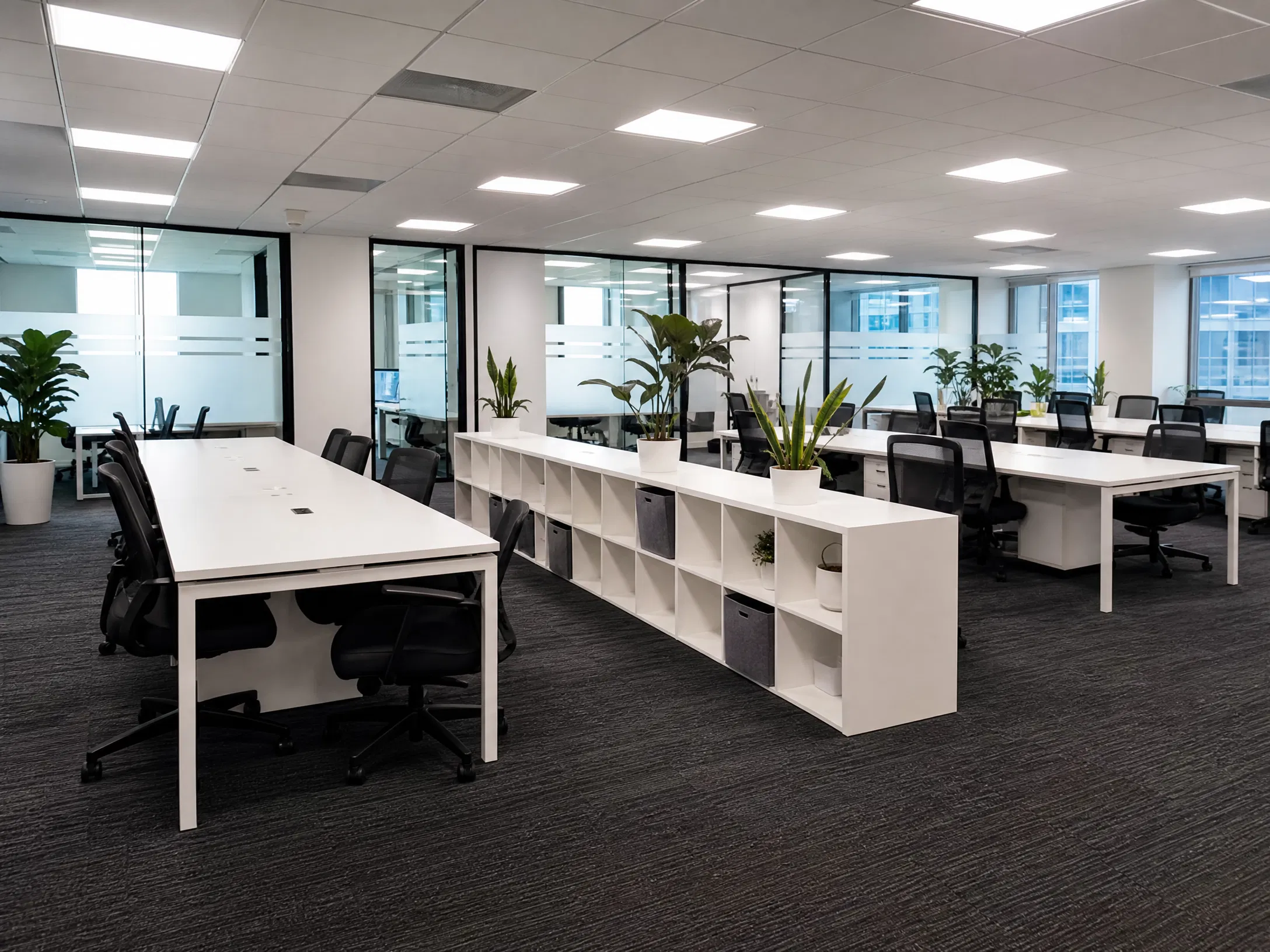 Coworking desks